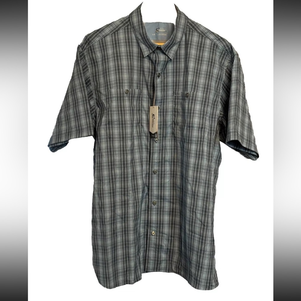 NWT Bass Pro Shop Johnny Morris Large Short Sleeve Shirt
